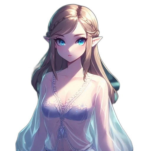 dress, staff, crown, jewelry transparent PNG cut-out