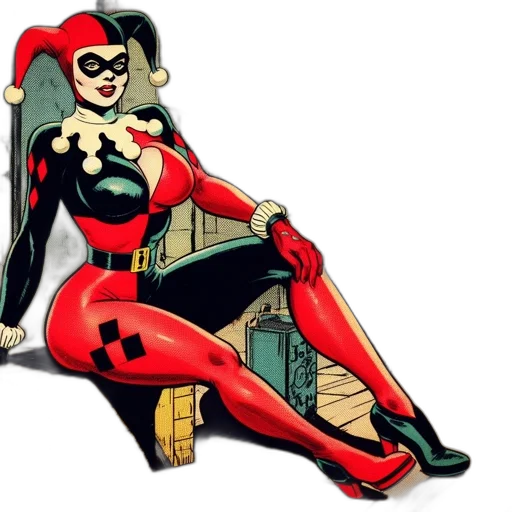 comic book art, concept art, cartoon, red transparent PNG cut-out