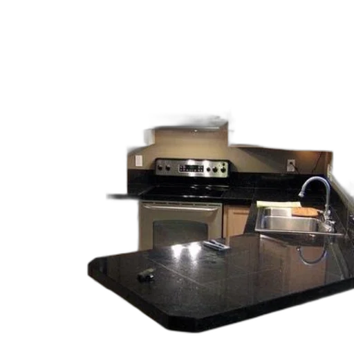 3d render, modern, kitchen, stainless transparent PNG cut-out