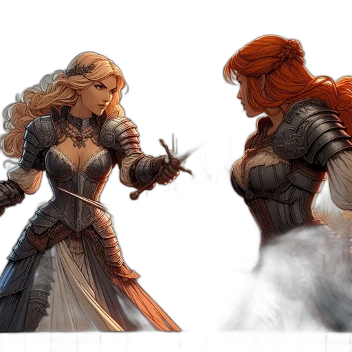 concept art, fantasy art, comic book art, pixel art transparent PNG cut-out