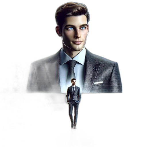 jacket, face, staff, robot transparent PNG cut-out