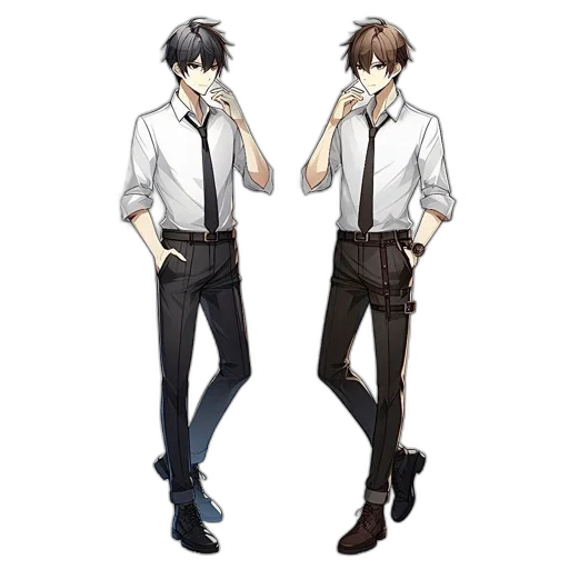 concept art, pixel art, anime, cartoon transparent PNG cut-out