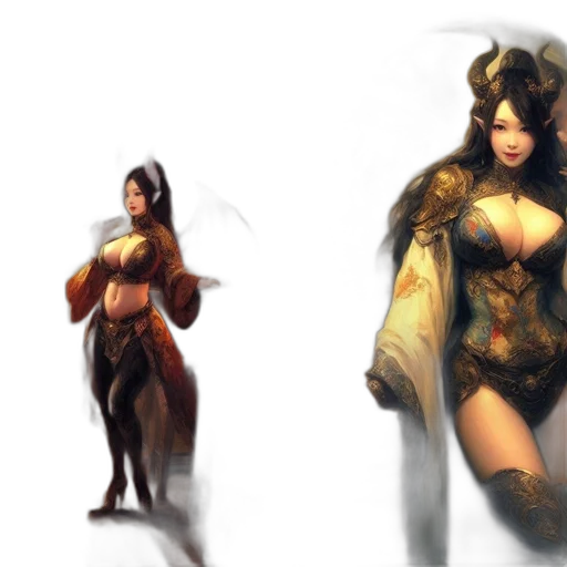fantasy art, concept art, 3d render, comic book art transparent PNG cut-out