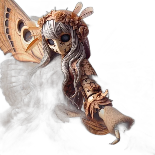 mask, creature, dragon, dress transparent PNG cut-out