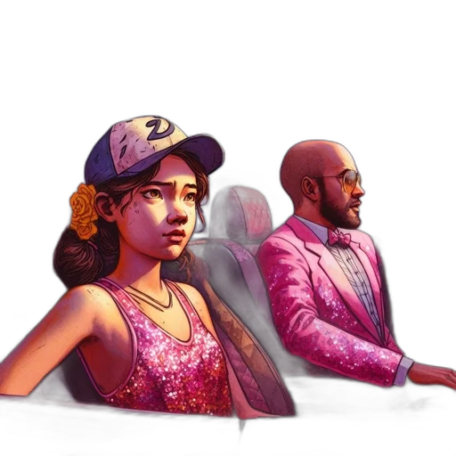 jacket, concept art, pixel art, comic book art transparent PNG cut-out