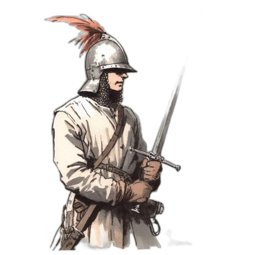 sword, staff, weapon, hat transparent PNG cut-out