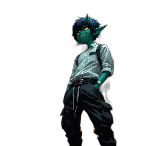 staff, jacket, mask, dragon transparent PNG cut-out