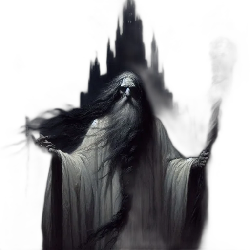 creature, staff, mask, face transparent PNG cut-out