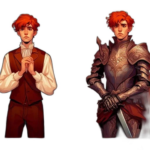 concept art, fantasy art, pixel art, comic book art transparent PNG cut-out