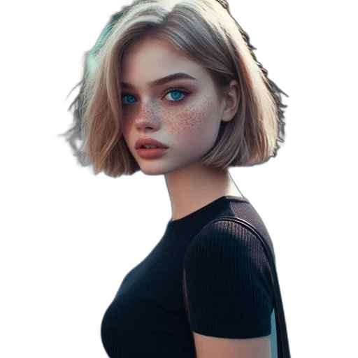 dress, face, mask, hair transparent PNG cut-out