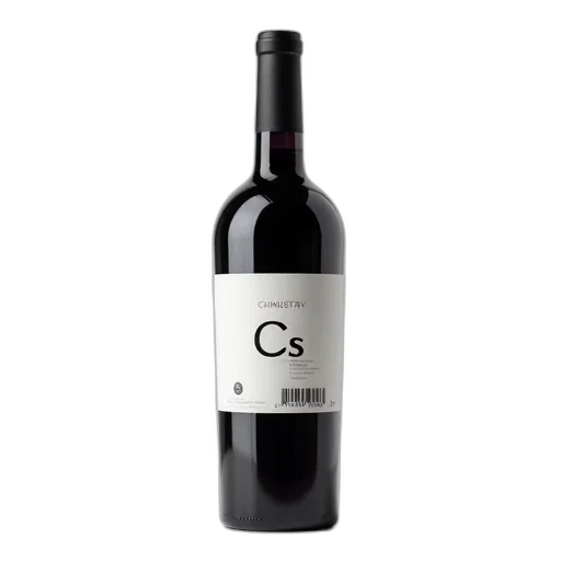 bottle, wine, label, featuring transparent PNG cut-out