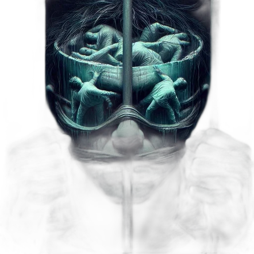 mask, face, robot, creature transparent PNG cut-out