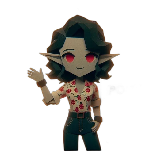 staff, mask, creature, pixel art transparent PNG cut-out