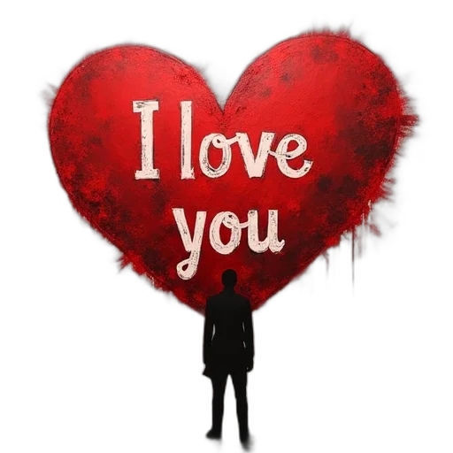 painting, words, love, messages transparent PNG cut-out
