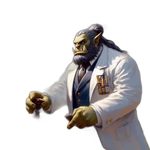 staff, creature, jacket, robot transparent PNG cut-out