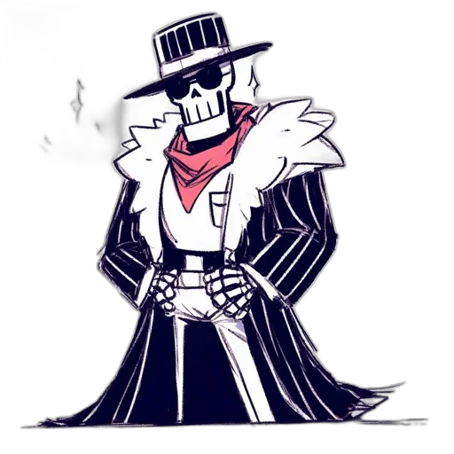 jacket, hat, robot, staff transparent PNG cut-out