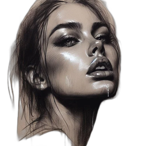 face, mask, hair, crown transparent PNG cut-out