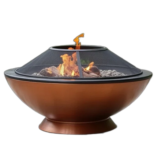 fire, copper, finish, metal transparent PNG cut-out
