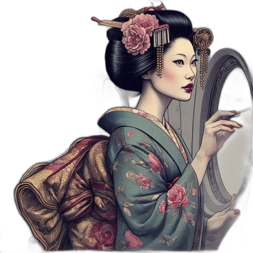 dress, staff, face, jewelry transparent PNG cut-out