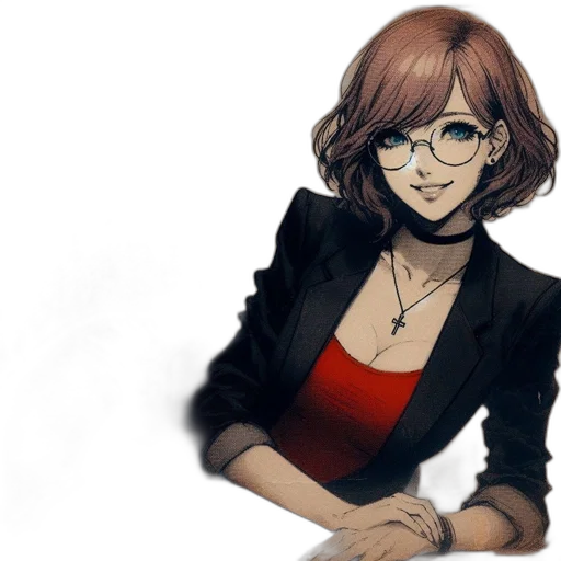 jacket, staff, dress, face transparent PNG cut-out