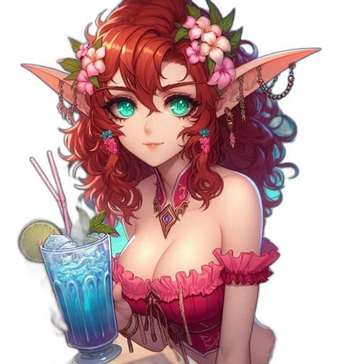 staff, dress, fantasy art, pixel art transparent PNG cut-out