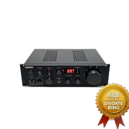 black, compact, audio, equipment transparent PNG cut-out