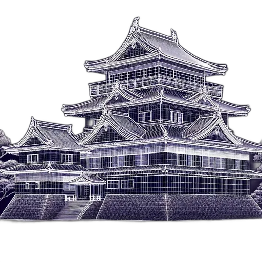 building, crown, weapon, photorealistic transparent PNG cut-out