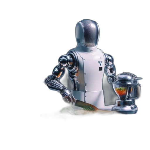 robot, 3d render, concept art, cyberpunk transparent PNG cut-out