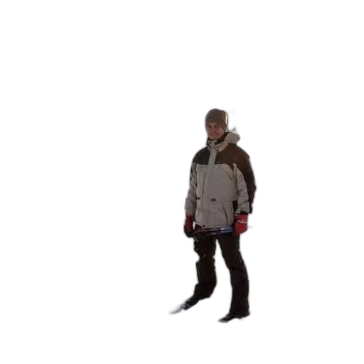 jacket, staff, weapon, robot transparent PNG cut-out