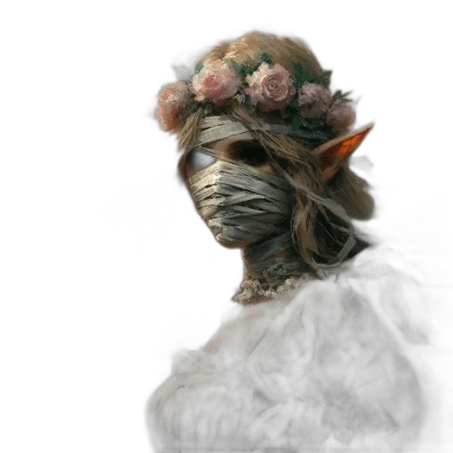 mask, crown, face, creature transparent PNG cut-out