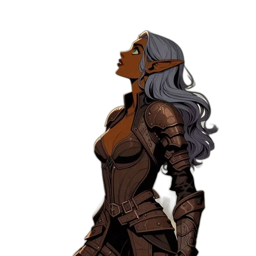 comic book art, concept art, fantasy art, cartoon transparent PNG cut-out