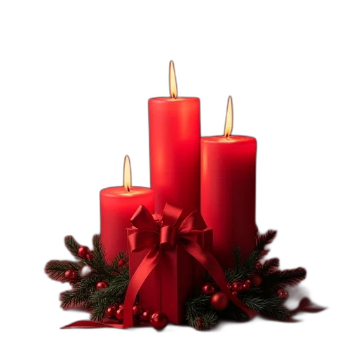 3d render, photorealistic, christmas, package transparent PNG cut-out