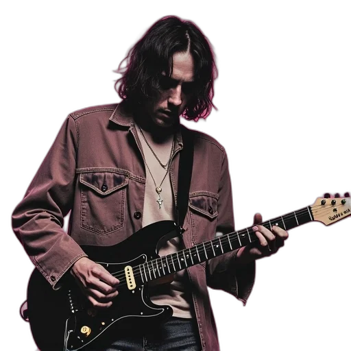 jacket, rock, music, artist transparent PNG cut-out