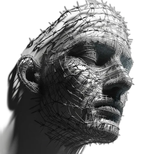 face, mask, robot, crown transparent PNG cut-out