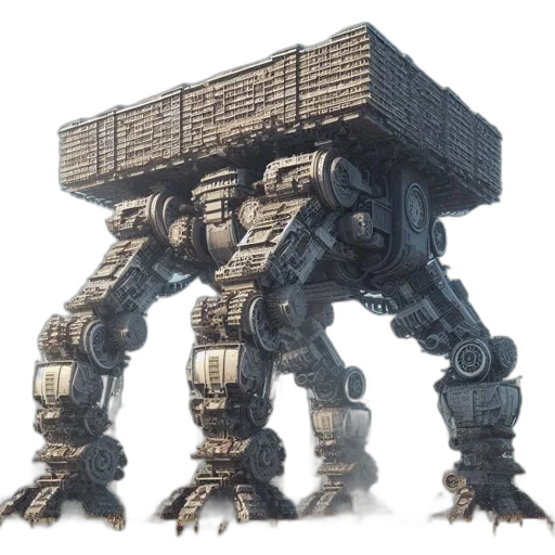 robot, weapon, furniture, creature transparent PNG cut-out