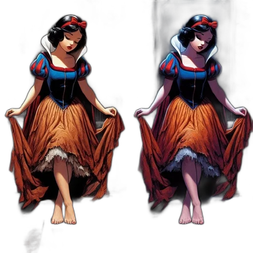 dress, concept art, fantasy art, comic book art transparent PNG cut-out