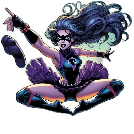 comic book art, concept art, female, superhero transparent PNG cut-out