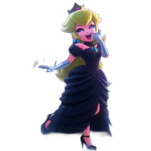 dress, staff, weapon, crown transparent PNG cut-out