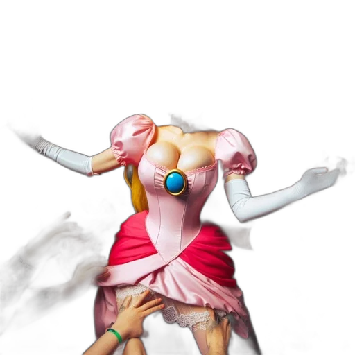 dress, staff, robot, weapon transparent PNG cut-out