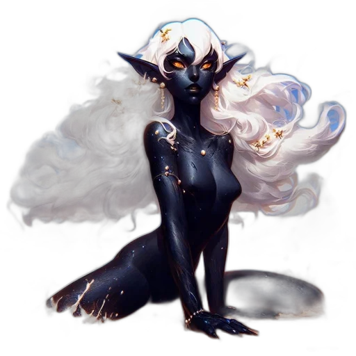 creature, dragon, staff, fantasy art transparent PNG cut-out