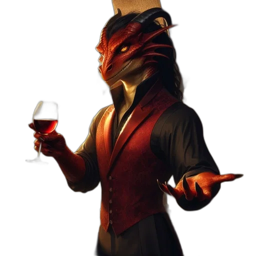 dragon, mask, staff, creature transparent PNG cut-out