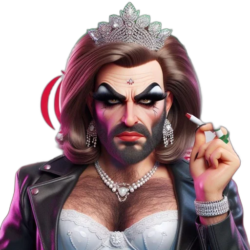 crown, face, concept art, fantasy art transparent PNG cut-out