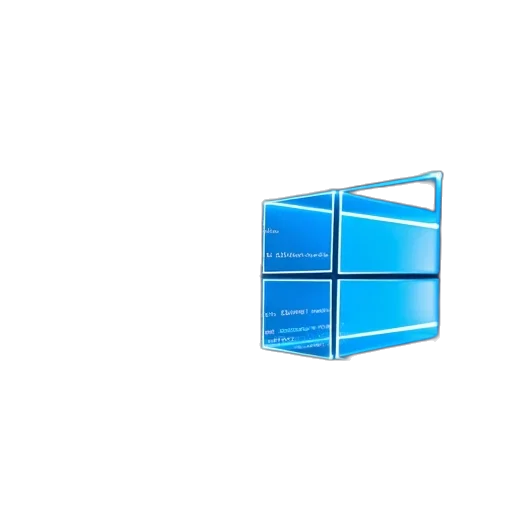 3d render, pixel art, blue, programming transparent PNG cut-out