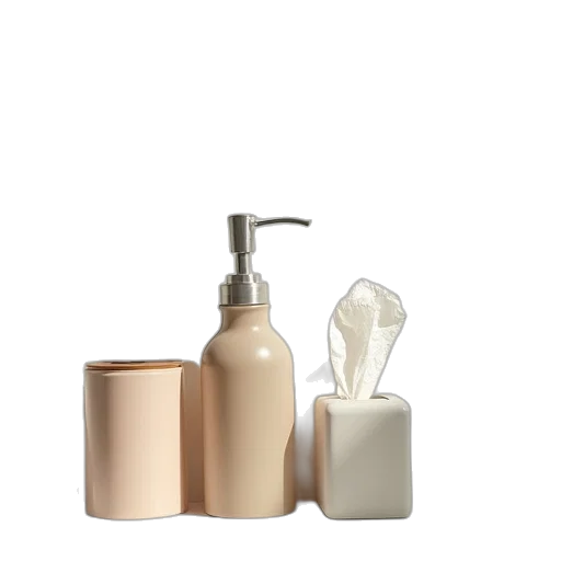 bottle, earth tones, soap, sitting transparent PNG cut-out