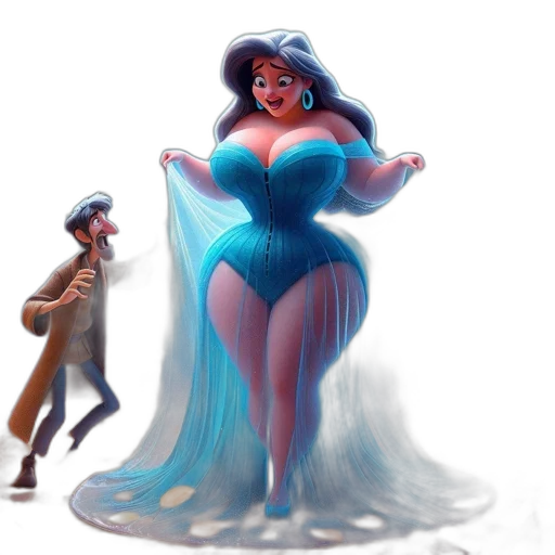 dress, concept art, fantasy art, 3d render transparent PNG cut-out