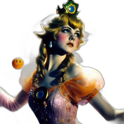 crown, dress, staff, concept art transparent PNG cut-out