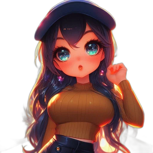 hat, staff, dress, robot transparent PNG cut-out