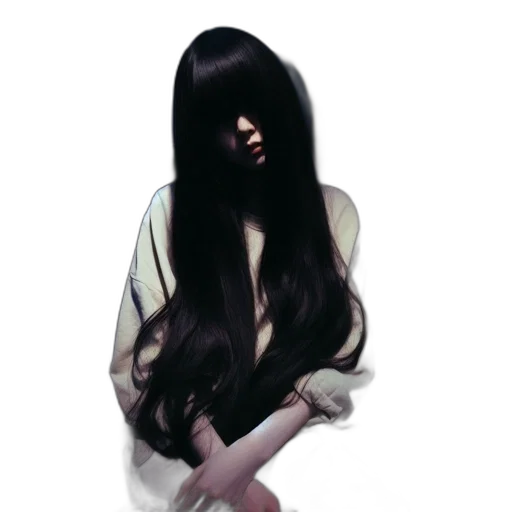 hair, dress, creature, mask transparent PNG cut-out