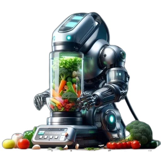 robot, food, weapon, concept art transparent PNG cut-out