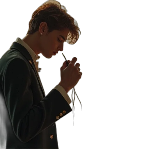jacket, staff, script, song transparent PNG cut-out